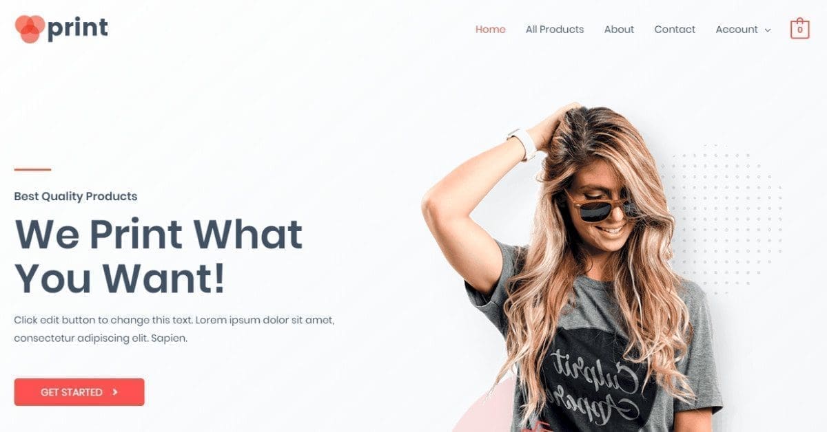 Discover Custom Printing WordPress Free Templates
