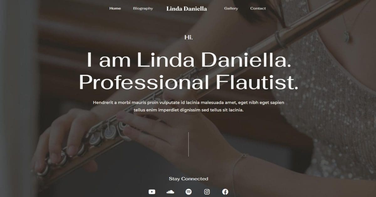 Discover Stunning Flute Artist WordPress Templates Flute Artist