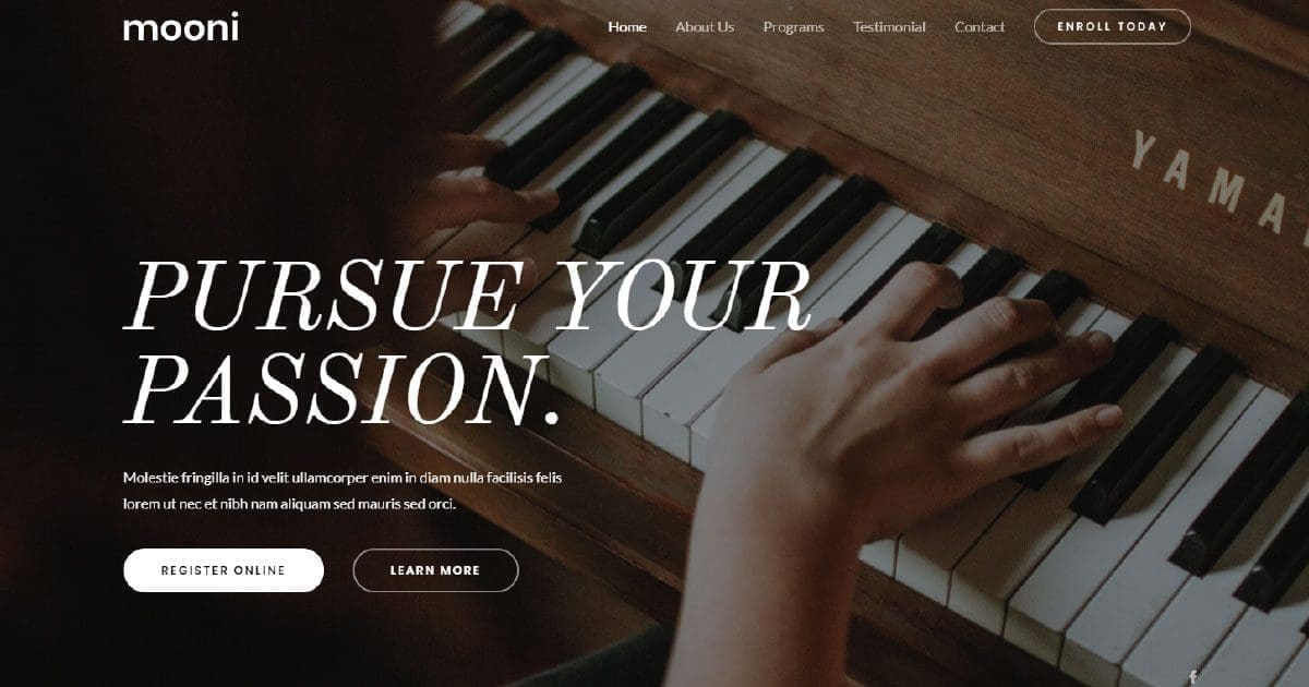 Discover Stunning Piano Tutor WordPress Templates