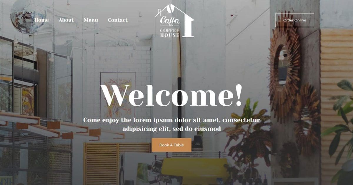 Discover Free Coffee House WordPress Templates For Your Website Coffee House 3