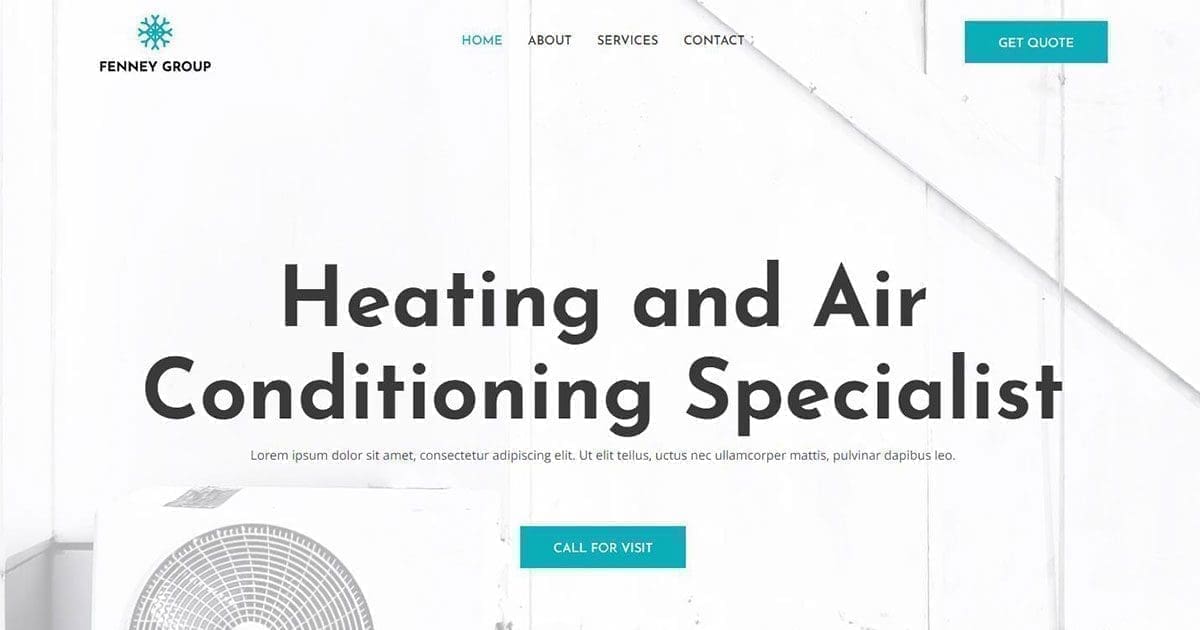 Heating And Ac Technician - WordPress Free Template Heating And Ac Technician 3