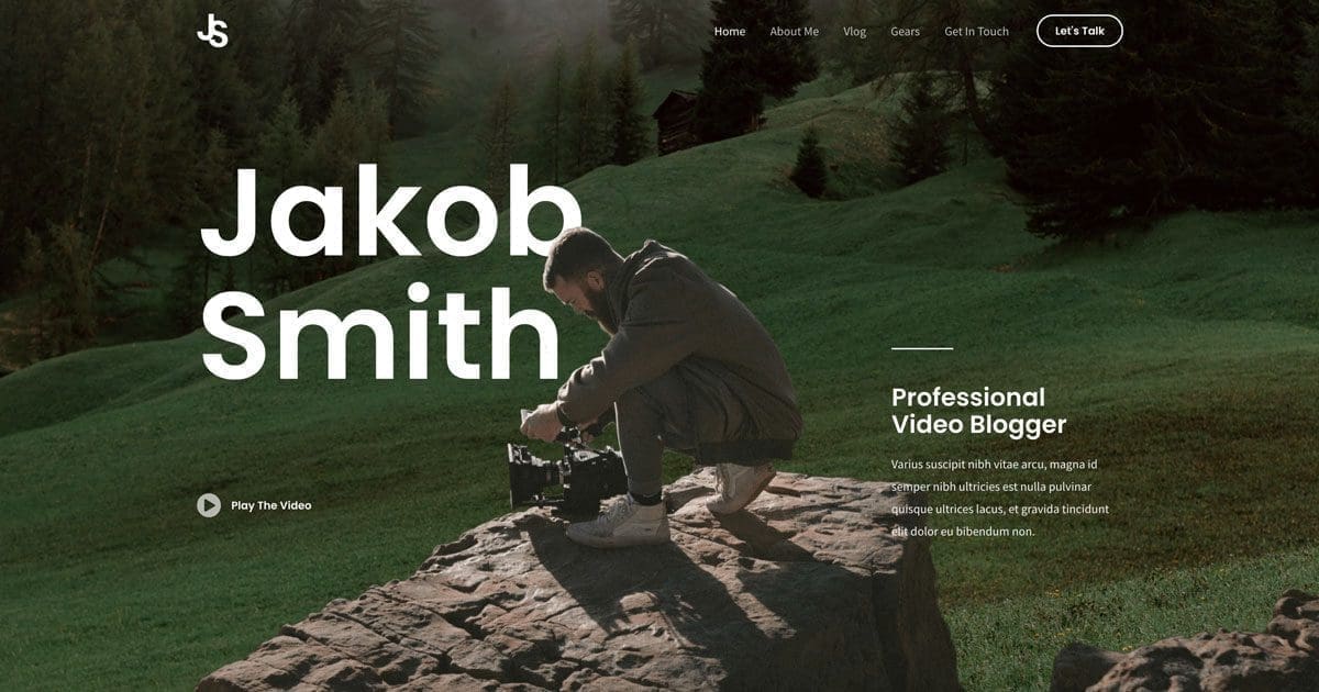 Vlogger - WordPress Free Templates Vlogger