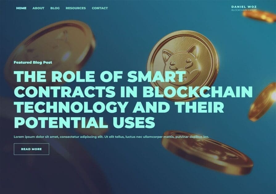 Transform Your Site With Sleek WordPress Template Designs Blockchain Technology