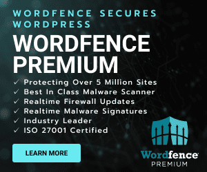 Slow Website? Losing Visitors! Fast Website! More Sales! Wordfence Premium: Wordfence Secures WordPress
